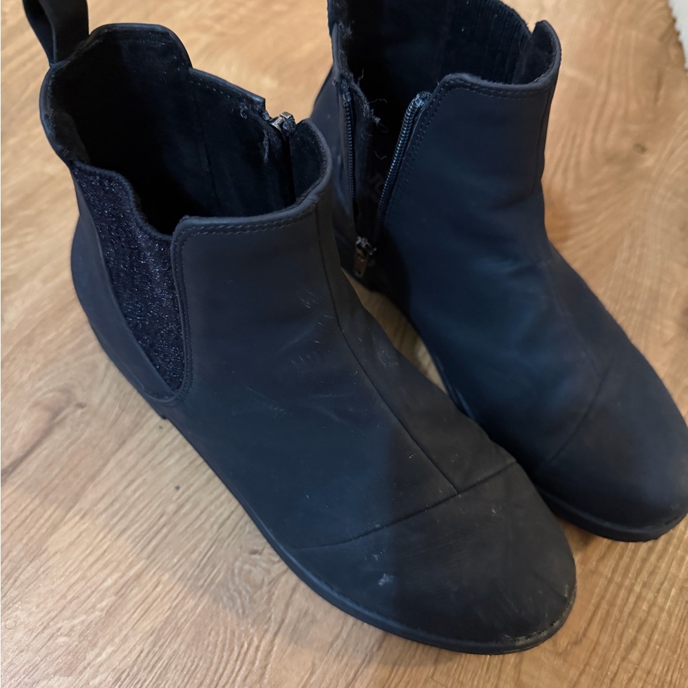 Toms Black Kids Ankle Boots